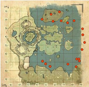 方舟中心岛矿洞位置图图片