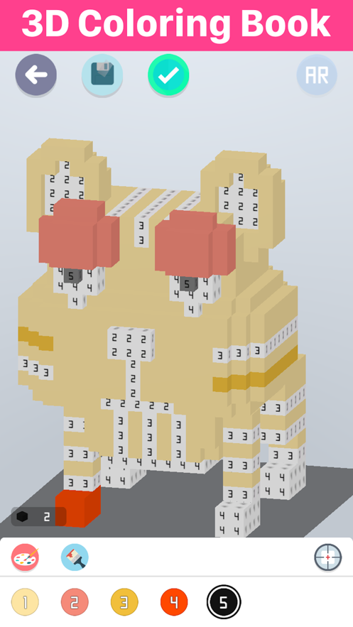 Voxel 3D数字填色